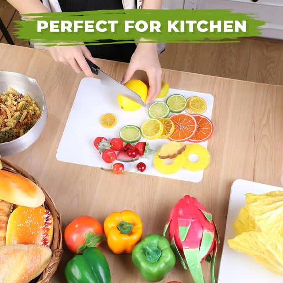 120 Count Disposable Cutting Board Sheets 10 x 13 Inch Flexible Plastic Disposable Sheets Cutting Mat Large Chopping Boards for Kitchen Cooking Traveling Camping Tailgating BBQ