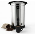 thumbnail image 1 of 120 Cup Coffee Urn, 18L/4.8Gal Large Capacity Stainless Steel Hot Beverage Dispenser, Fast Brew Rapid Extraction, Commercial Coffee Maker for Party Buffet Catering, 1 of 6