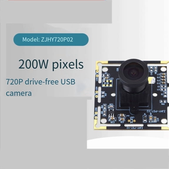 120 Degree 2MP Video Camera Module 1280x720 Camera Module Adjustable Manual-Focus for Face Recognition Projects