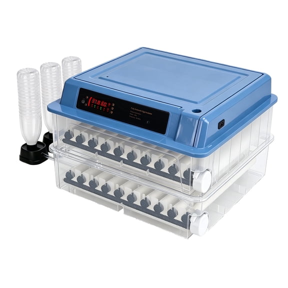 120 Eggs Incubator for Hatching, Automatic Egg Turning Poultry Incubator with Temperature & Humidity Control