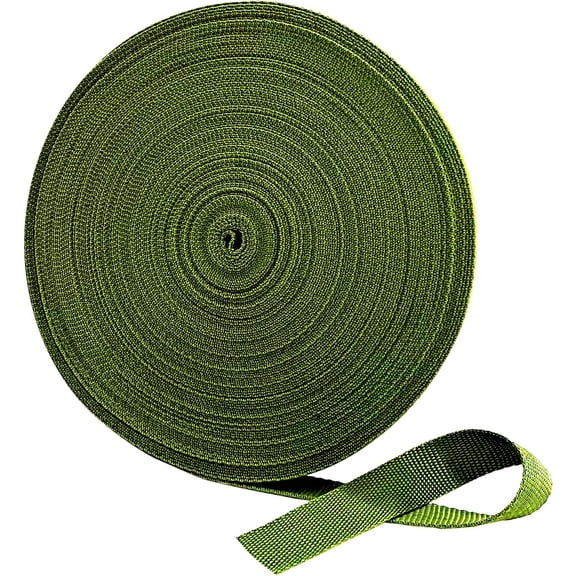 120 Feet Green Tree Tie Strap 1 Inch Wide Tree Support Straps 1,980Lbs Strength Tree Staking Straps Garden Tie for Outdoor Use, Plant Support Ties, Green Tree Tie Rope for Straightening Supplies