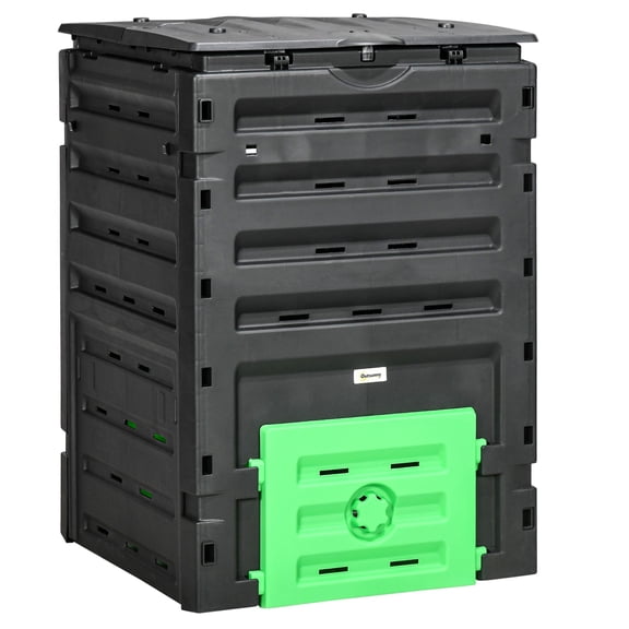 120 Gallon Compost Bin with Ventilation Doors, Lightweight Durable Design for Rich Soil Making