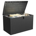 thumbnail image 1 of 120 Gallon Outdoor Storage Box,Deck Box Resin for Package Delivery,Outside Storage box Container Waterproof&Lockable Patio Storage Box for Furniture Cushions,Garden Tools,Pool Accessories,Outside Home, 1 of 7
