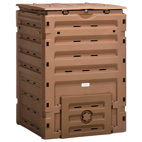 120 Gallon, Two Sliding Doors - Rapid Compost Generation - Backyard Composting - Easy Scrapping