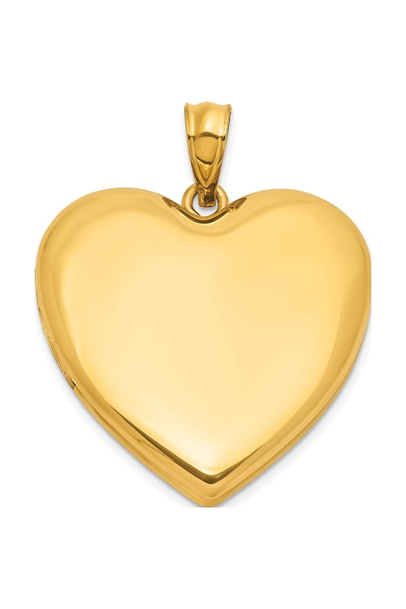 120 Gold Filled Polished and Satin 24mm Heart Locket 1420 Material Primary Exquisite Lustrous Enchanting Ideal for collectors and jewelry lovers