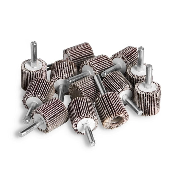 S SATC 120 Grit 5PCS Drill Flap Wheel Sander 1x1x1/4" Flapper Sanding Grinding