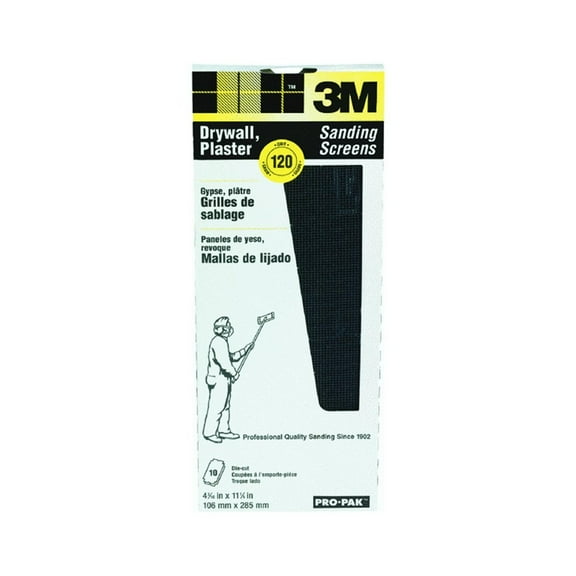 3M Drywall Sanding Screen 120 Grit Pro-Pak - Mesh Sheet - 10 Pack