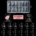 thumbnail image 1 of 120 Half Cover Almond Fake Nails, Matte Pre- Acrylic Tips, Extra Short V5C9, 1 of 10