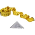 thumbnail image 1 of 120 Inch/300cm Soft Tape Measure For Sewing Tailor Cloth, Body Measurement-Indexed In Metric & Standard Units, Convenient 0.75 Inch Wide PVC Coated Fiberglass - Yellow, 1 of 7