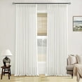 thumbnail image 1 of 120 Inch Curtains High Ceiling Tall Curtains 2 Panels Set for Living Room Pinch Pleated with Hooks Rings Back Tab Bohemian Semi Sheer Drapes Cottage Long Large Window Drapes 120 Length Beige White, 1 of 18