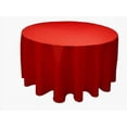 thumbnail image 1 of 120 Inch round Polyester Tablecloth 24 COLOR Table Cover Wedding Catering Party", (Color: Red), 1 of 1