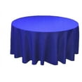 thumbnail image 1 of 120 Inch round Polyester Tablecloth 24 COLOR Table Cover Wedding Catering Party", (Color: Royal Blue), 1 of 1
