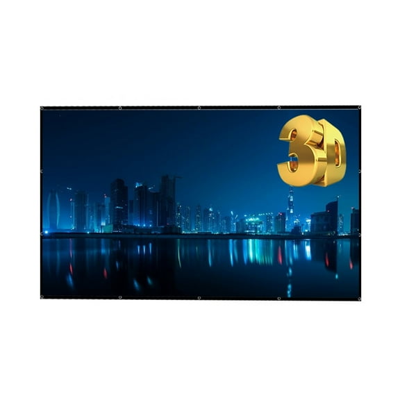 120 Inches Projector Screens 16:9 Smart Home Outdoor KTV Office Portable Simple Curtain Soft Curtain Projection ,Wrinkle-Free Projector Screen