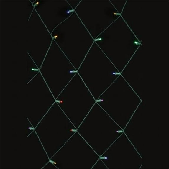 120 Light 4 ft. x 6 ft. LED Multi-Green Wire Wide Angle Net