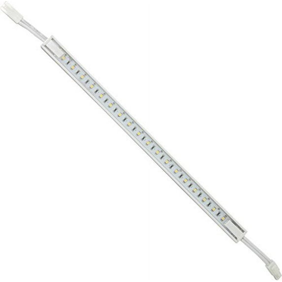 120 Line-Voltage LED Lighting - Cool (6,000k) – Dimmable - Under Cabinet and Furniture - 120v/110v - No Transformer Needed - (Cool White Light Ultra Thin 12" Strip White Plastic Cover )