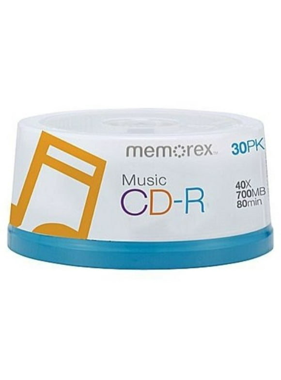 120 Memorex 40X Digital Audio Music CD-R 80min 700MB (Logo on Top)