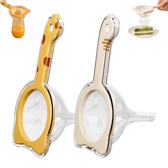 120 Mesh Ultra Fine Mesh Strainer with Handle,Removable Funnel Screen,2A | 120-Mesh Ultra-Fine Filtration with a Removable Screen and Easy-Grip Handle for Smooth Pouring, Quick Rinsing, and Reuse(RL)