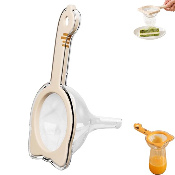 120 Mesh Ultra Fine Mesh Strainer with Handle,Removable Funnel Screen, Smooth Pouring, Quick Rinsing, and Reuse