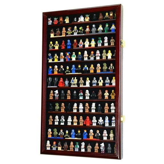 120 Mini Figures / Miniatures / Figurines Display Case Cabinet