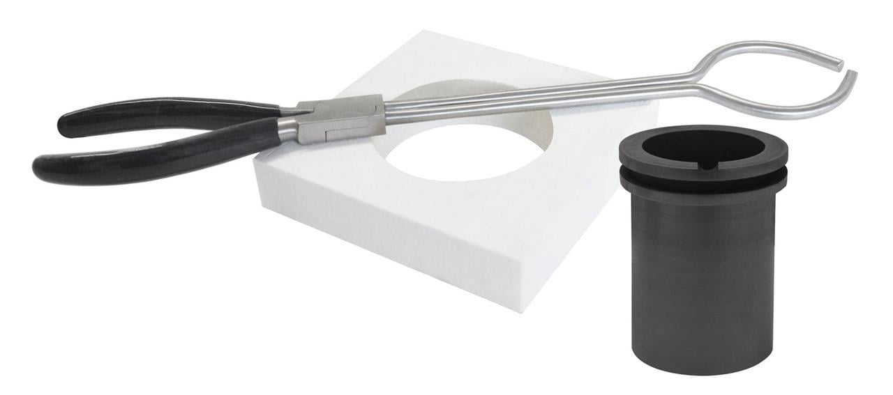 120 Oz TableTop QuikMelt Deluxe Topper Kit with Flange, Tongs, & Crucible Jewelry Making Precious Metal Craft Tool - FUR-0131