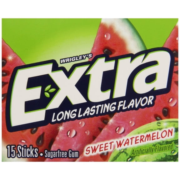 120 PACKS: Wrigleys Extra Watermelon, 15-Count