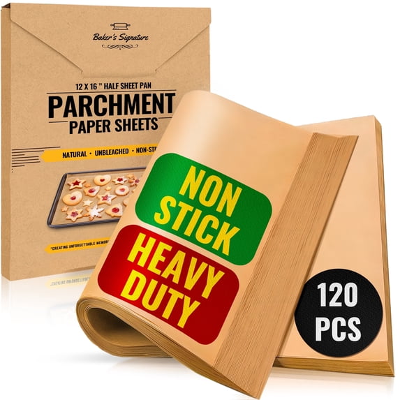 120 PCS 12x16 " Parchment Paper Baking Sheets, Precut & Non-Stick