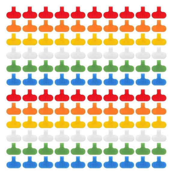 120 PCS Cable Labels Cord Labels Multi-Color Write on Wire Labels Tags for Cable Management and Identification