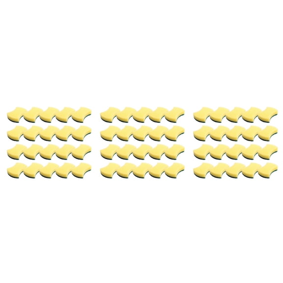120 PCS Cleaning Scrub Sponge for Kitchen Tableware Bathroom Car Wash Scrub Sponge Pad,120 x boiler brushes,yellow & green