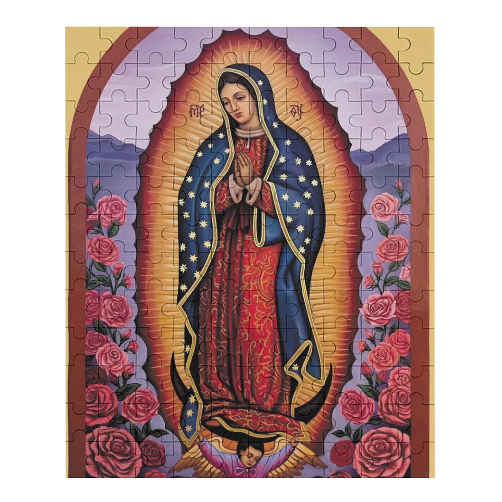 120 PCS Jigsaw Puzzle Our Lady of Guadalupe Wooden Puzzle Virgin Mary ...
