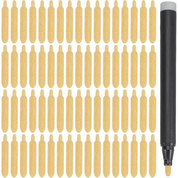 120 PCS Marker Pen Replacement Tips 27.8x4.45mm/1.1x0.18 Inch Refillable Paint Pen Nibs for DIY Writing Painting
