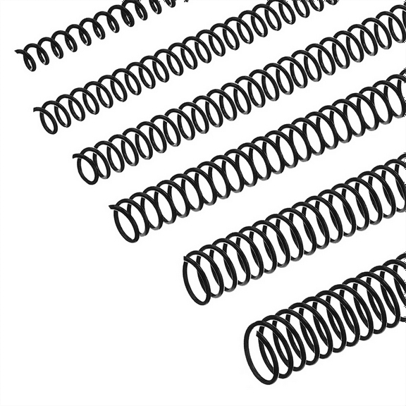 120 PCS Spiral Binding Coils Plastic Binder Spirals Rings Multi Size Wire Combs , 4:1 Pitch