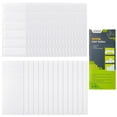 thumbnail image 1 of Juvale Clear Vinyl Binder Spine Label Pockets - Adhesive Label Pockets for Binders - Vinyl Sleeves for File Organizers - Clear Sleeves & Cardstock Inserts - 120 Holders & 126 Inserts, 1x3in, 1 of 10