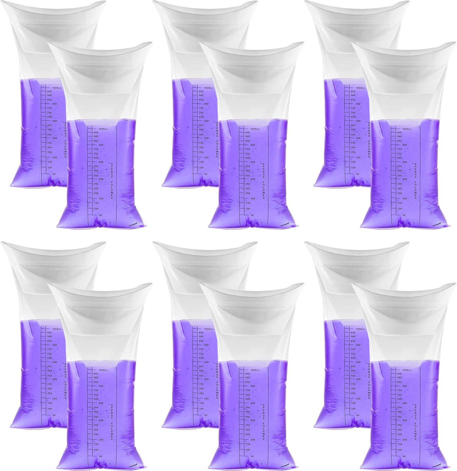 120 Pack Disposable Vomit Bags, 1000ml Leak Resistant Emesis Bags for