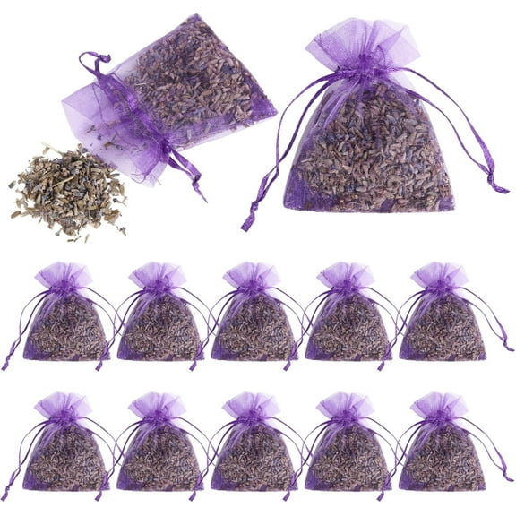 120 Pack Dried Lavender Bags, Lavender Sachet Bags for Drawers and Closets, Natural Dried Lavender Buds Bags, Lasting Fragrance Lavender Scented Sachets for Wardrobes Closet Drawer Car