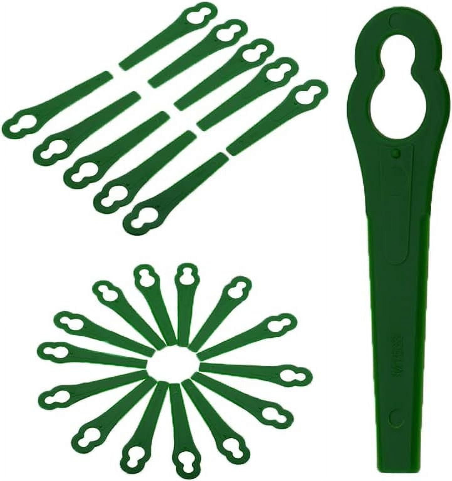 120 Pack Lawn Mower Replacement Blades, Plastic Lawn Mower Replacement