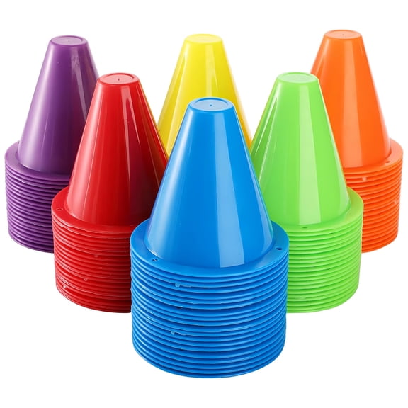 120 Pack Mini Sports Cones 3 Inch Training Markers for Kids and Adults Assorted Colors