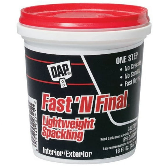 120-Pack of 1 pt Dap 12141 Fast ’N Final Lightweight Spackling
