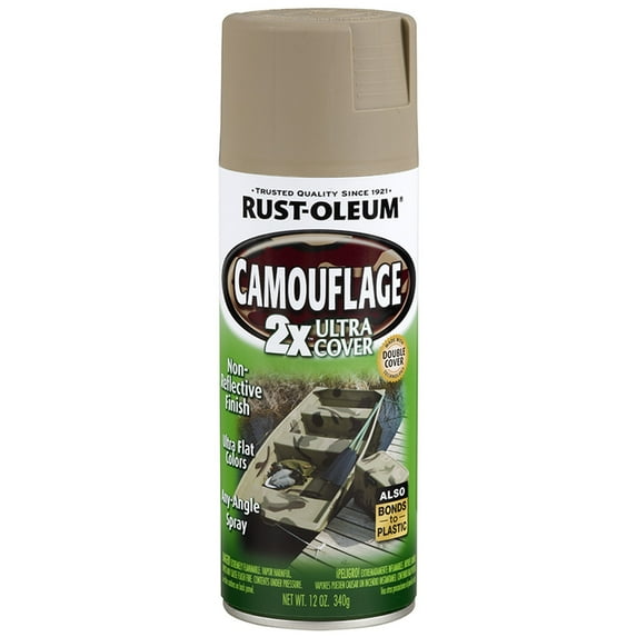 120-Pack of 12 Oz. Rust-Oleum 279177 Specialty Khaki 2X Camouflage Spray Paint