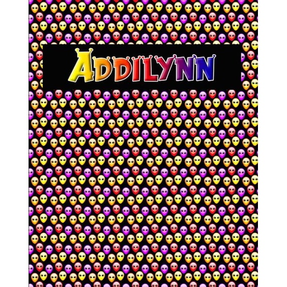 120 Page Handwriting Practice Book with Colorful Alien Cover Addilynn ...