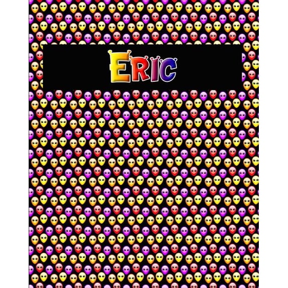 120 Page Handwriting Practice Book with Colorful Alien Cover Eric: Primary Grades Handwriting Book Paperback