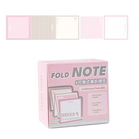 120 Pages Fold Sticky Notes Writable Page Marker Multifunctional Sticky Notes Memos Pad for Student Teacher