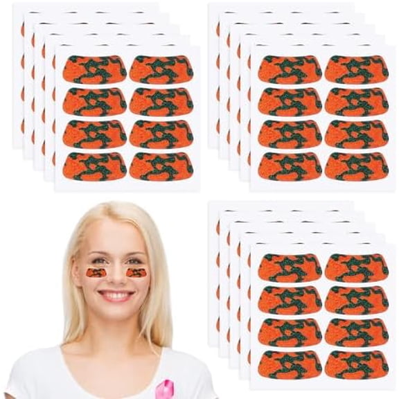 120 Pairs Eye Black Stickers Bulk Baseball Face Glitter Stickers Football Softball Party Favor Spirit Day Accessories(Camouflage,Orange2)