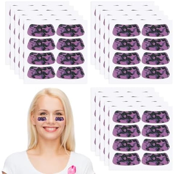 120 Pairs Eye Black Stickers Bulk Baseball Face Glitter Stickers Football Softball Party Favor Spirit Day Accessories(Camouflage,Purple2)