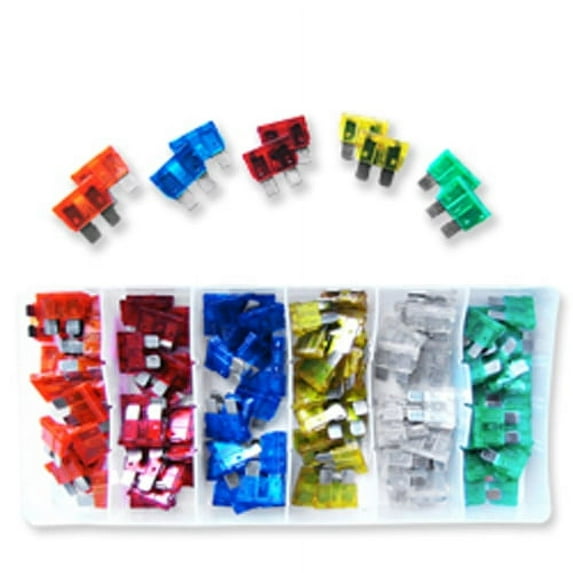 120 Pc Car Fuse Assortment Auto Assorted Mini Blade Tool