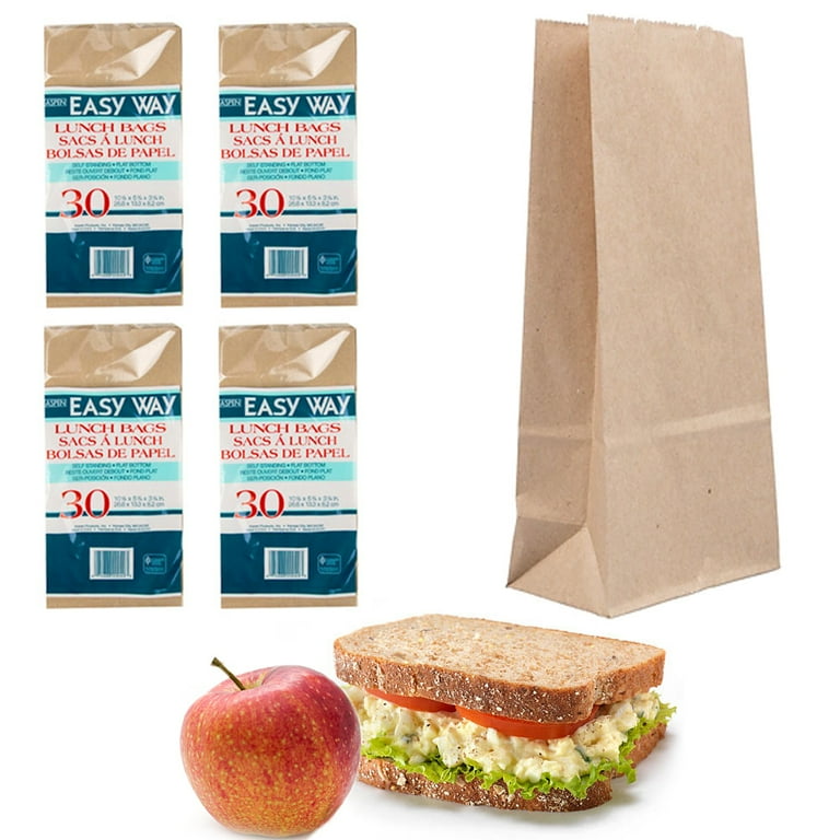 60 Count Sandwich Storage Bags Snacks Food Bag School Lunch Easy