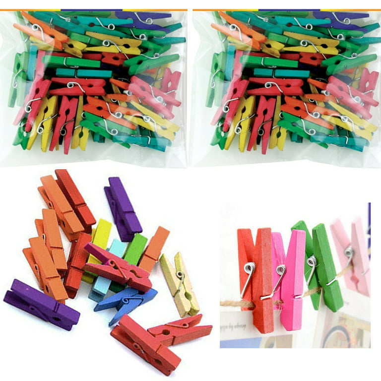 Uonlytech 350 Pcs Wooden Cartoon Clip Cartoon Pictures Clips Craft Clips  Wooden Photo Clips Decorative Clothespins Mini Clips Paper Pegs Pin Mini