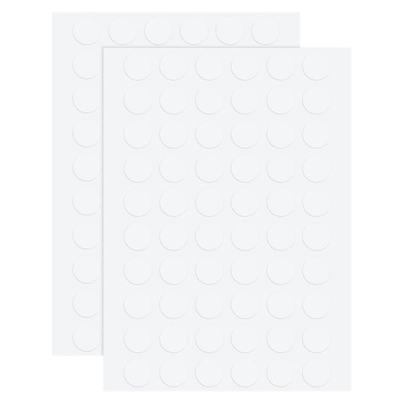 120 Pcs 1cm Adhesive Dots Double Sided Removable White Adhesive Dots Waterproof Small Stickers Collar Dots Collar Stays for Men's Dress Shirts for DIY