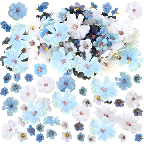 120 Pcs Artificial Flowers Bulk Mini Silk Flower for Crafts Fake Small Flowers H