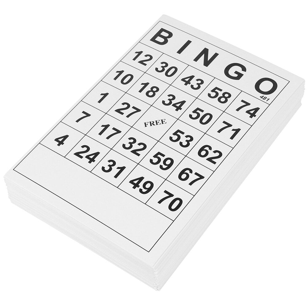 120 Pcs Bingo Cards Paper Blank for Kids Interactive Party Supply Funny