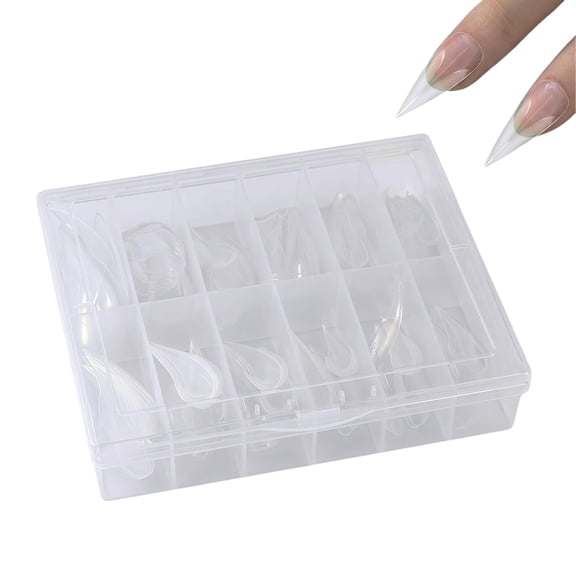 120 Pcs Cat Claw Eagle Hawk Curved Stiletto Nail Tips Multi Size, 3D Sculptural Acrylic Fake Nail Molds Reusable, Extension Full Cover Nail Tips for Nail Art